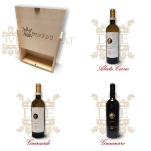 <b>Confezione Regalo<br>Cassa con inserto Mogano</b> da 3 bottiglie